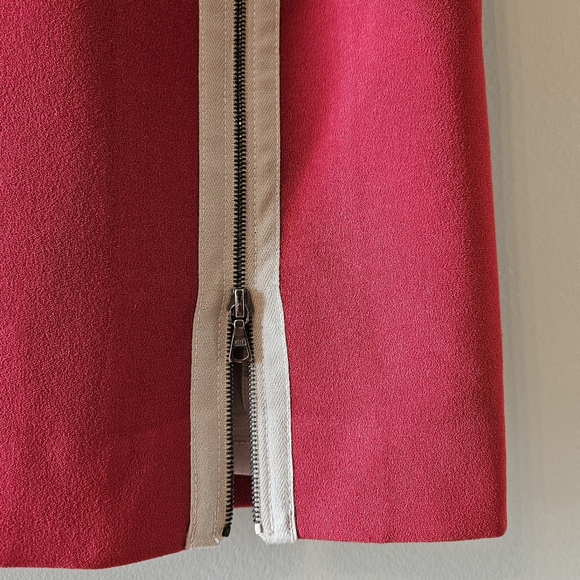 Judith & Charles Sleeveless Midi Women's Colorblock Two Tone Red Dress Size 0. - Picture 12 of 16